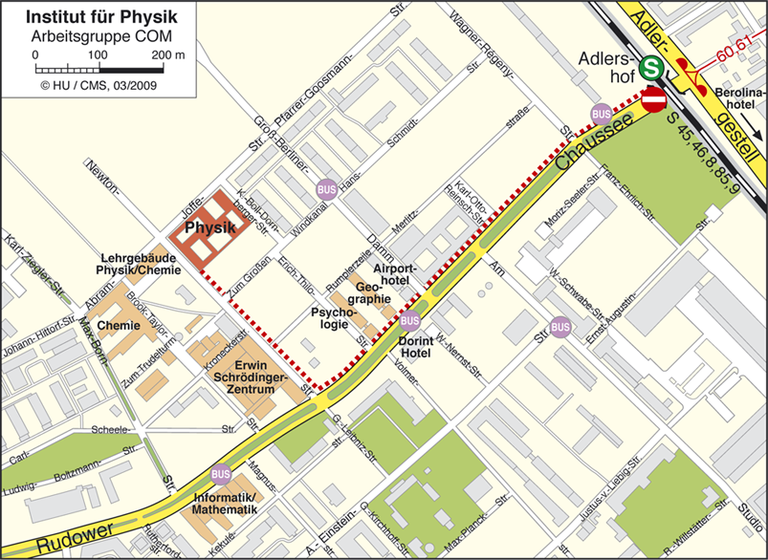Map of Adlershof