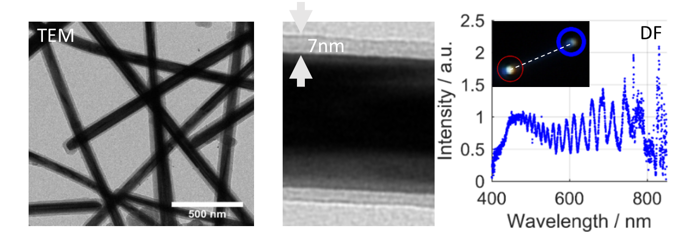 Fig2.1: Silver nanowires as plasmonic waveguides